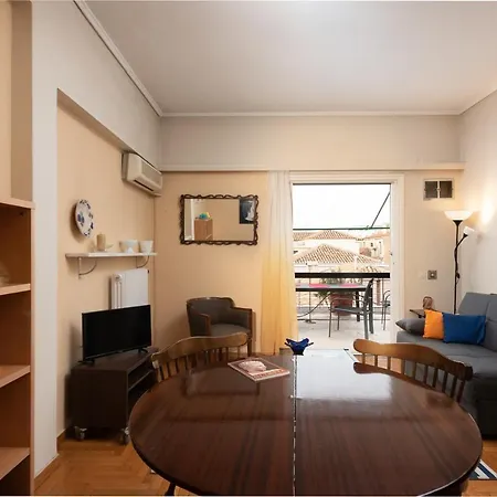 So - Charming 1bd Flat, Large Terrace, Acropolis View Appartement